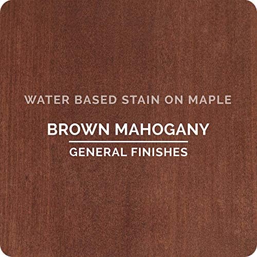 General Finishes Water-Based Wood Stain – Brown Mahogany, 1 Quart