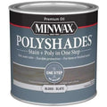 Minwax Polyshades Stain + Poly in One Step, Half Pint, Gloss Slate