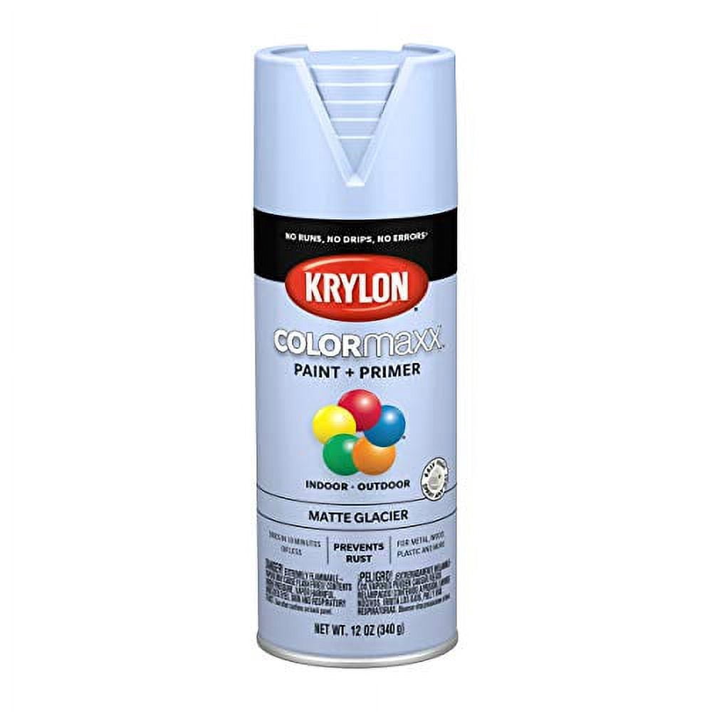 Krylon K05551007 COLORmaxx Spray Paint, Matte Glacier, 12 oz.