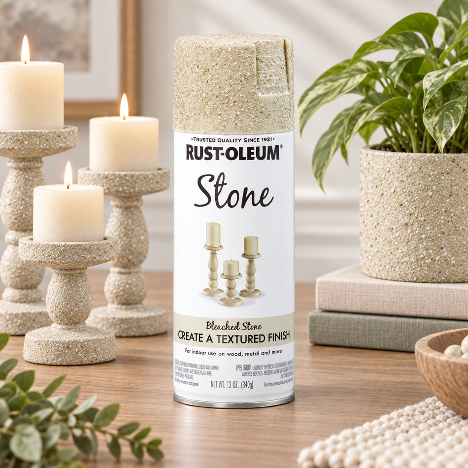 Rust-Oleum Specialty Stone Textured Spray Paint – Bleached Stone – 12 oz.