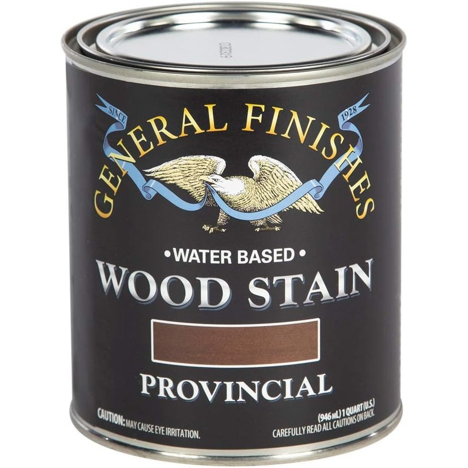 General Finishes Water-Based Wood Stain – Provincial, 1 Quart