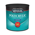 Minwax 222224444 Half Pint Clear Matte Water Based Polycrylic Protective Finish