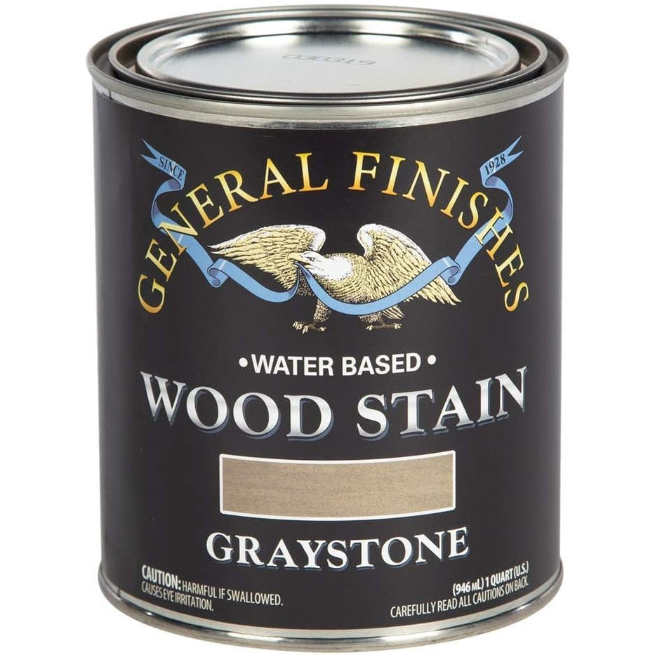 General Finishes Water-Based Wood Stain – Graystone, 1 Quart