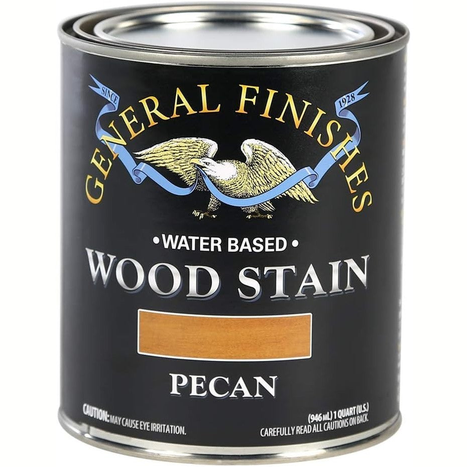 General Finishes Water-Based Wood Stain – Pecan, 1 Quart