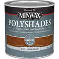 Minwax Polyshades Stain + Poly in One Step, Half Pint, Gloss Antique Walnut