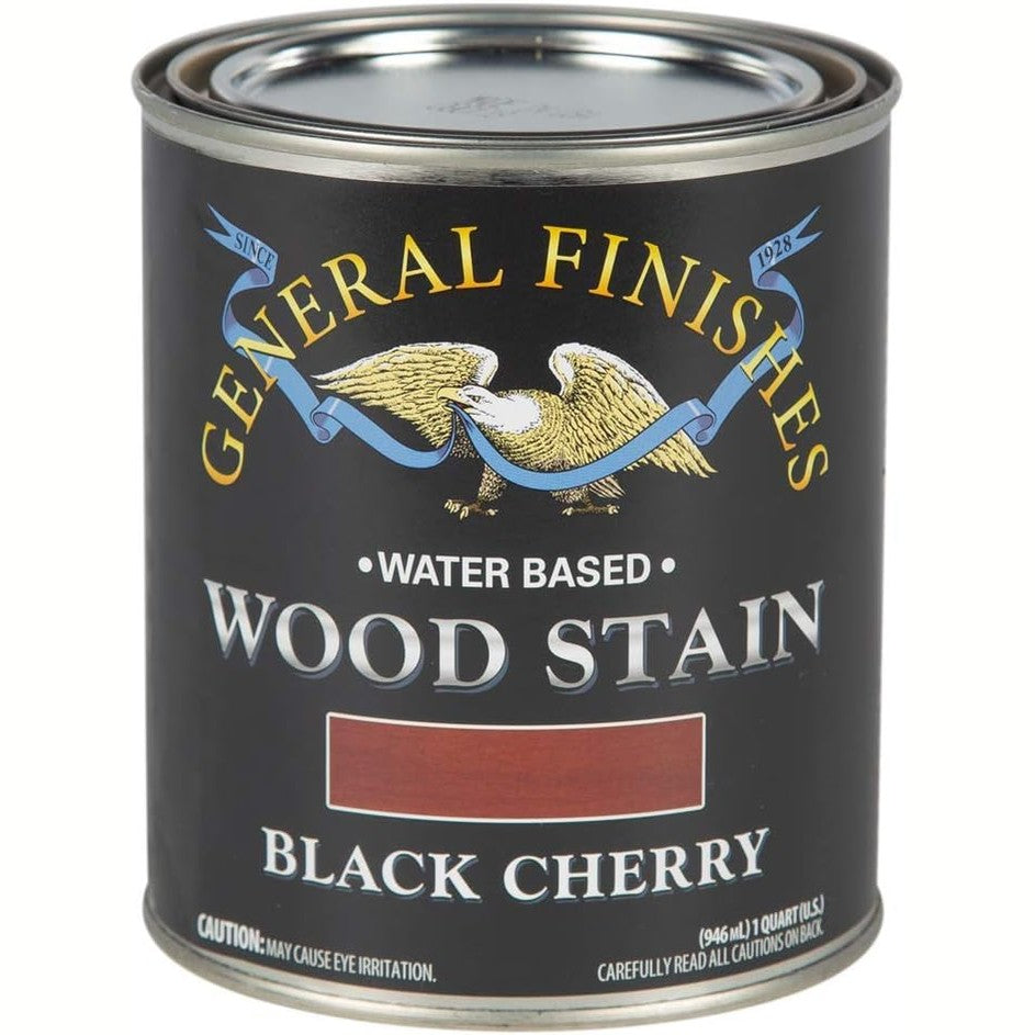 General Finishes Water-Based Wood Stain – Black Cherry, 1 Quart