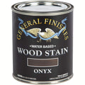 General Finishes Water-Based Wood Stain – Onyx, 1 Quart