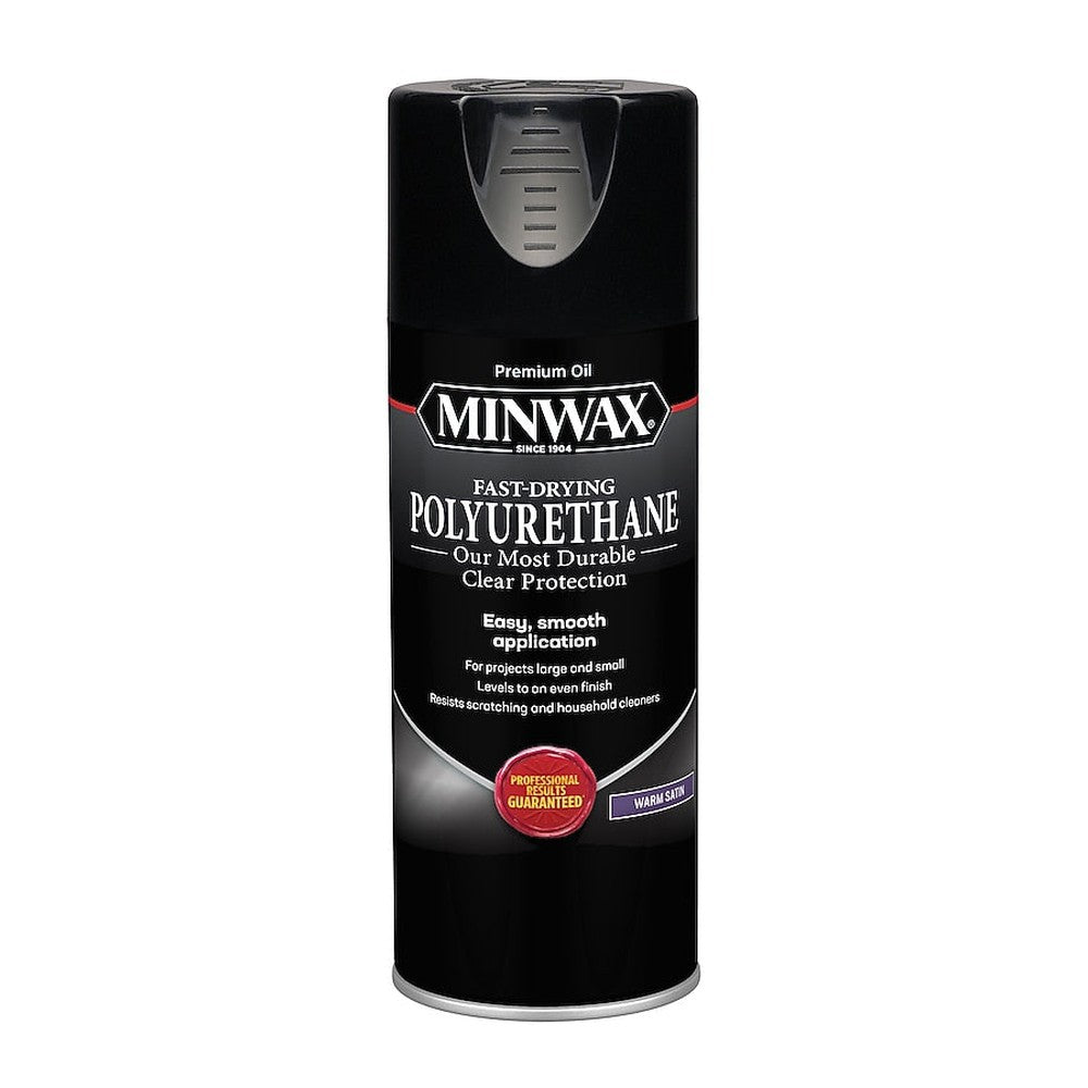 Minwax 33060000 11.5 oz. Clear Warm Satin Fast-Drying Polyurethane Spray