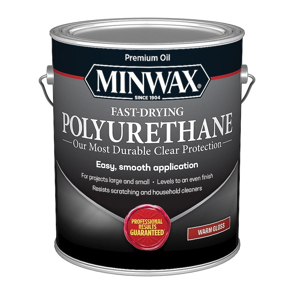Minwax 71030000 1 Gallon Clear Warm Gloss Fast-Drying Polyurethane
