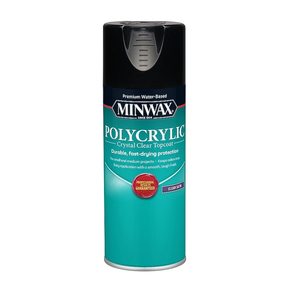 Minwax 33333000 11.5 oz. Clear Satin Water Based Polycrylic Protective Finish Spray