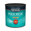Minwax 244444444 Half Pint Clear Semi-Gloss Water Based Polycrylic Protective Finish