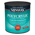 Minwax 65555444 1 Quart Clear Gloss Water Based Polycrylic Protective Finish