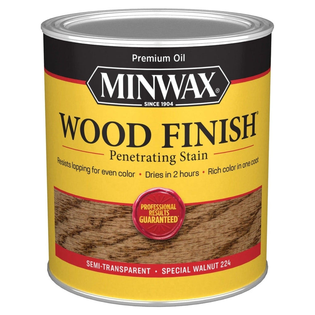 Minwax 70006 Wood Finish Penetrating Stain, Special Walnut 224 – 1 Quart (Case of 4)