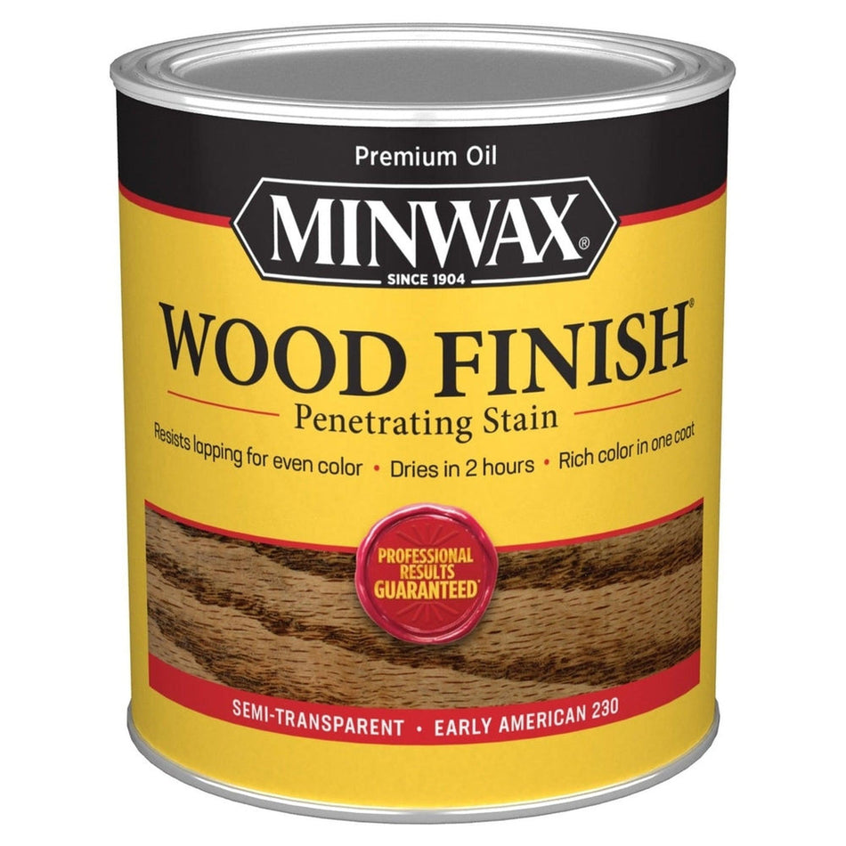 Minwax 70008 Wood Finish Penetrating Stain, Early American 230 – 1 Quart (Case of 4)