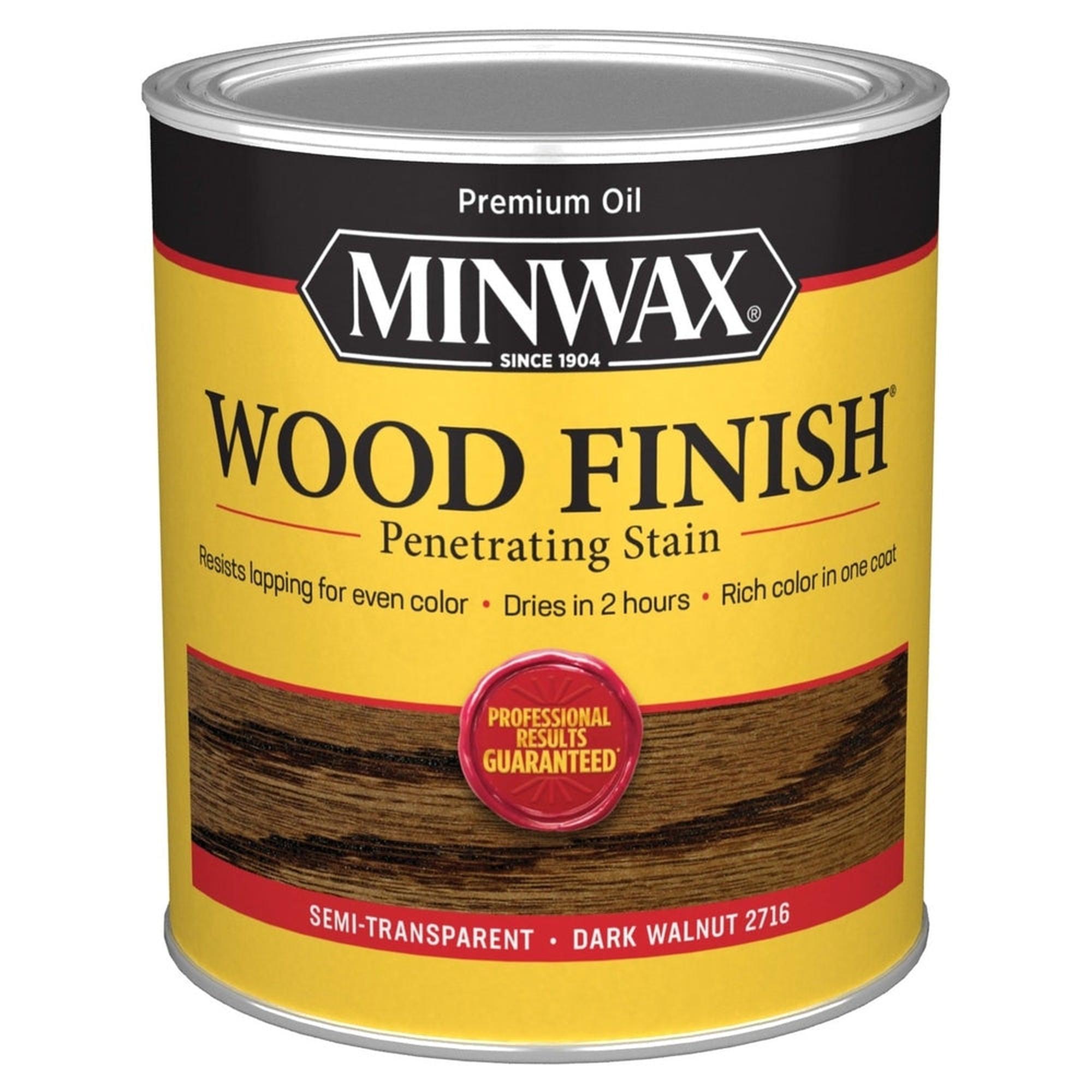 Minwax 70012 Wood Finish Penetrating Stain, Dark Walnut 2716 – 1 Quart (Case of 4)