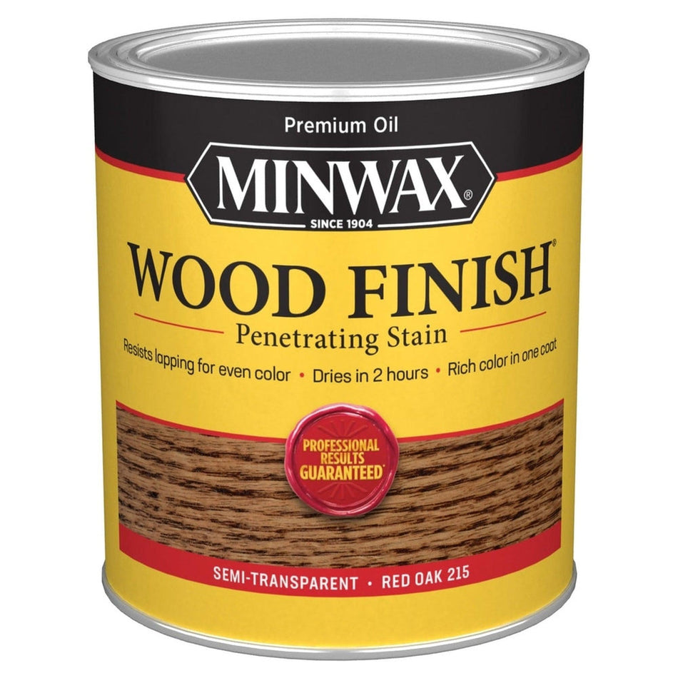 Minwax 70040 Wood Finish Penetrating Stain, Red Oak 215 – 1 Quart (Case of 4)