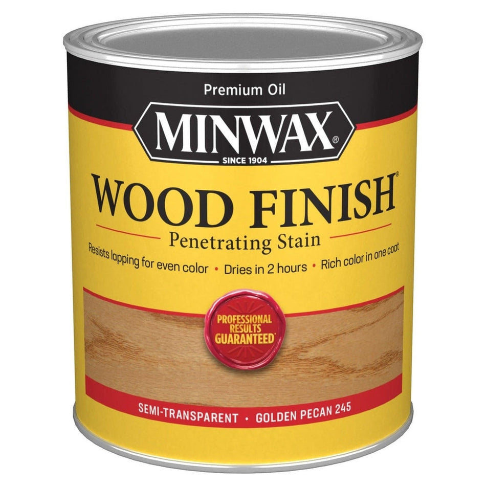 Minwax 70041 Wood Finish Penetrating Stain, Golden Pecan 245 – 1 Quart (Case of 4)