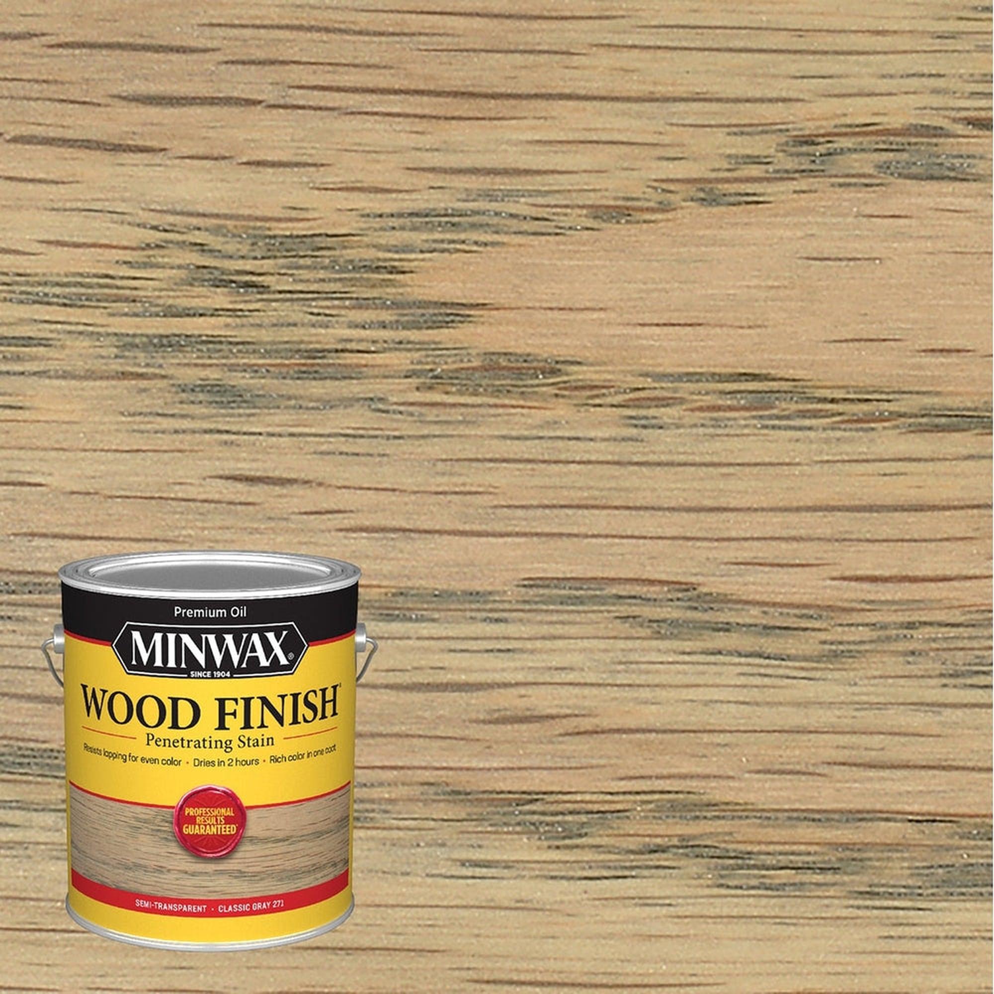 Minwax 71048 Wood Finish Penetrating Stain, Classic Gray 271 – 1 Gallon (Case of 2)