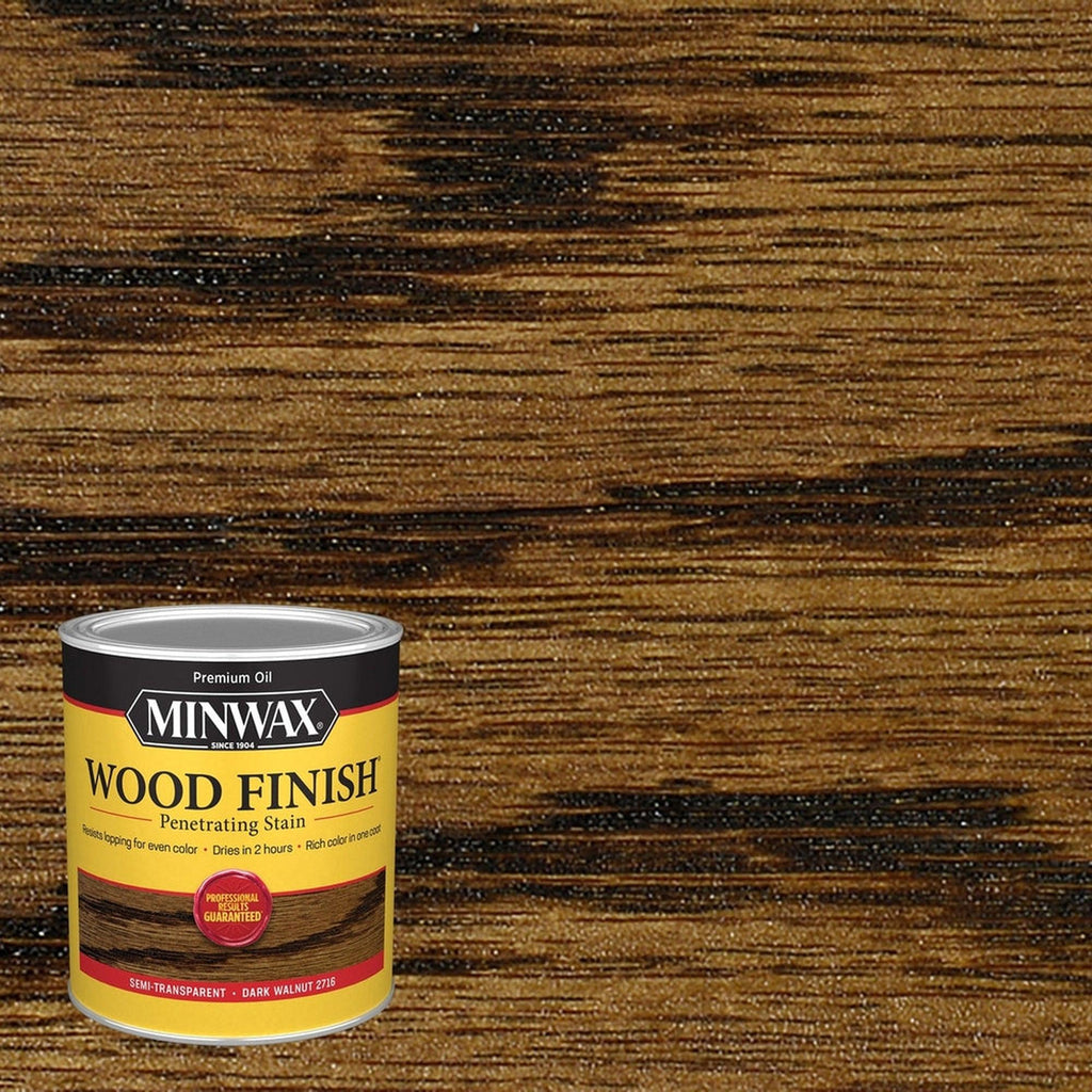 Minwax 70012 Wood Finish Penetrating Stain, Dark Walnut 2716 – 1 Quart (Case of 4)