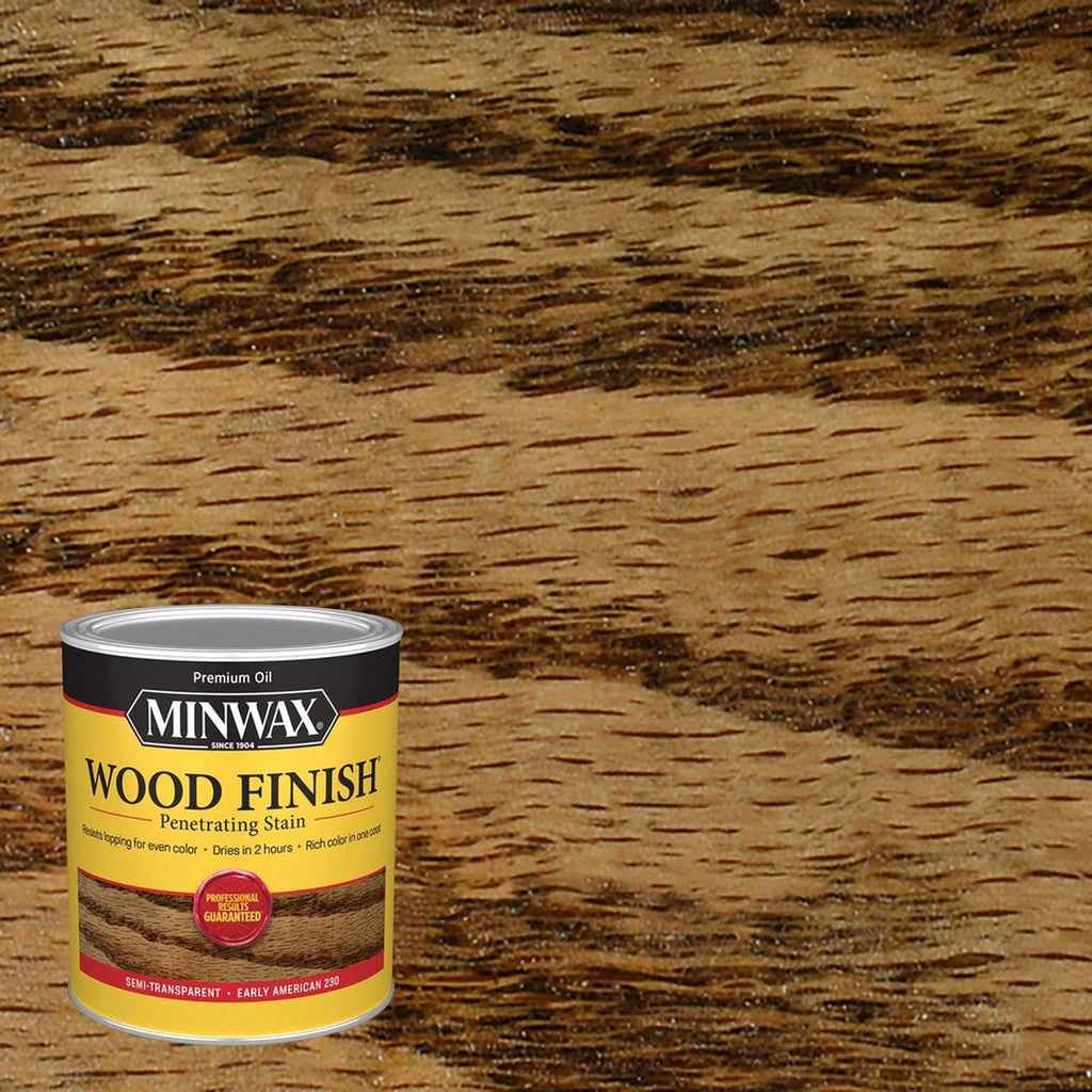 Minwax 70008 Wood Finish Penetrating Stain, Early American 230 – 1 Quart (Case of 4)