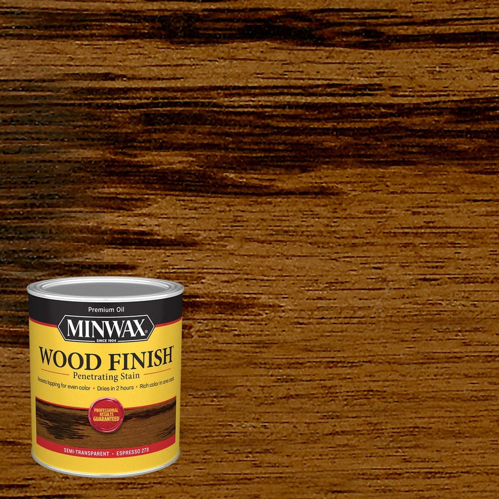 Minwax 70050 Wood Finish Penetrating Stain, Espresso 273 – 1 Quart (Case of 4)