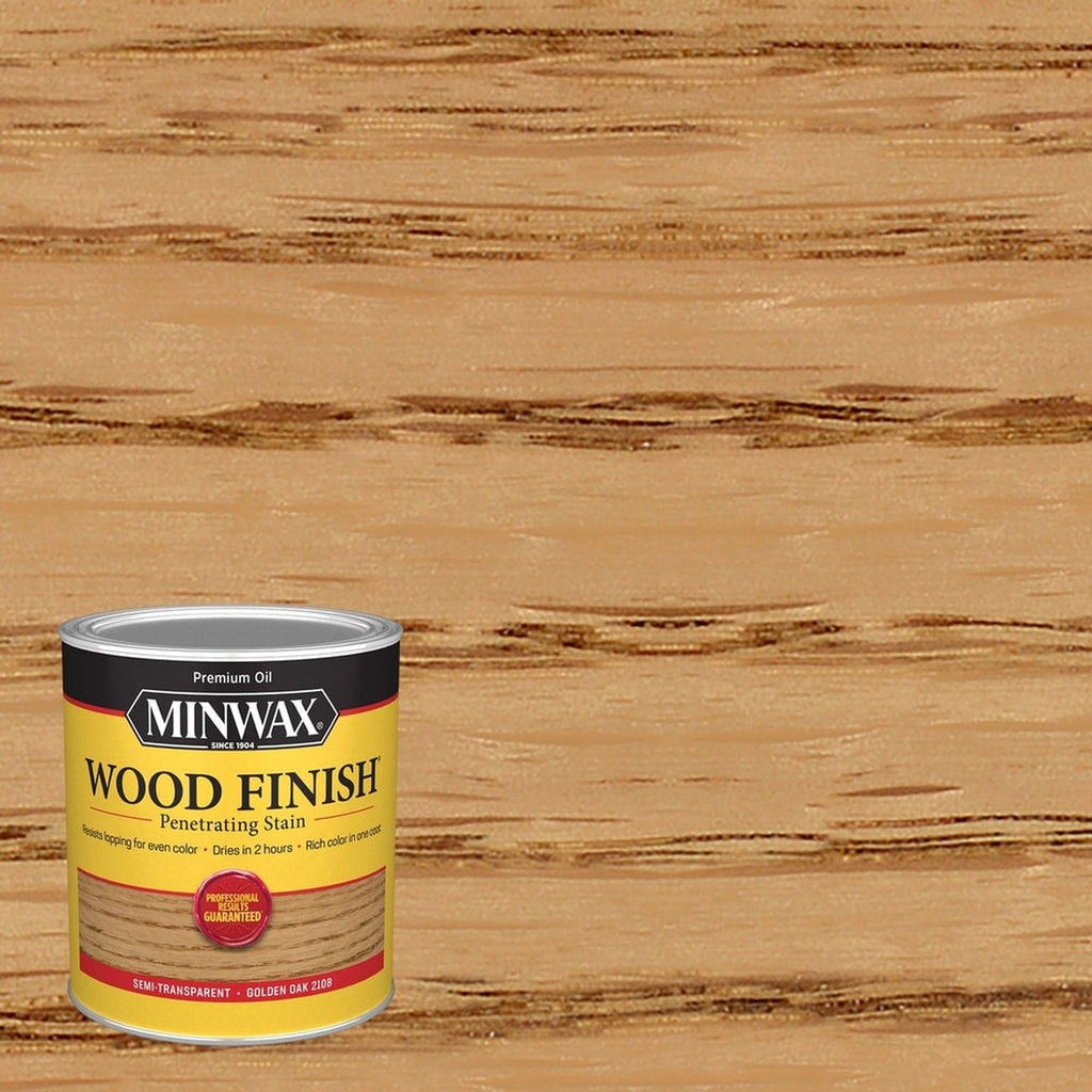 Minwax 70001 Wood Finish Penetrating Stain, Golden Oak 210B – 1 Quart (Case of 4)