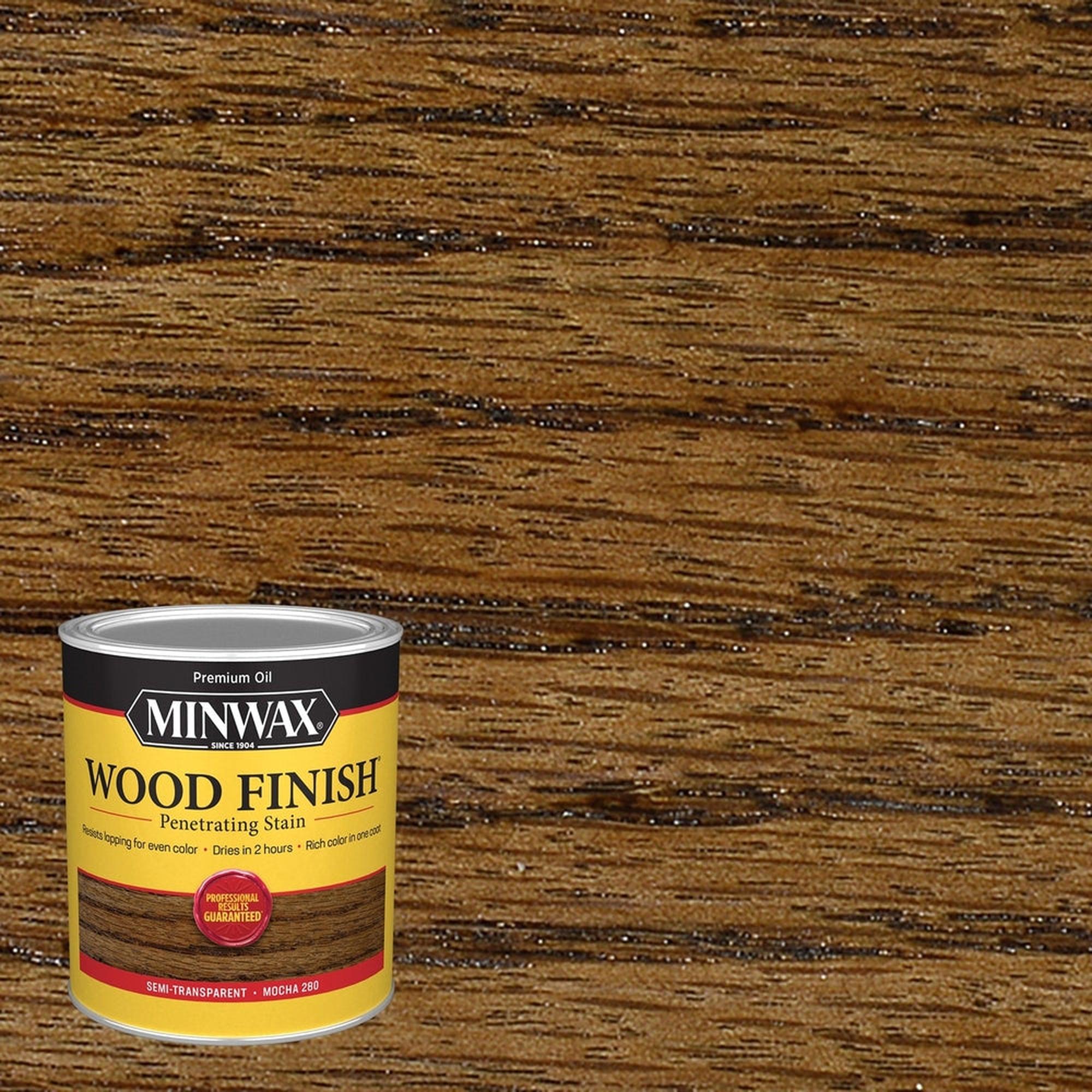 Minwax 70019 Wood Finish Penetrating Stain, Mocha 280 – 1 Quart (Case of 4)
