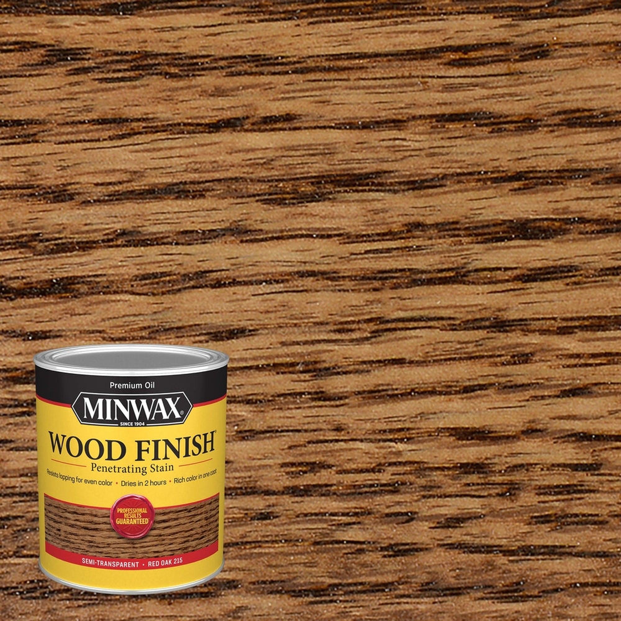 Minwax 70040 Wood Finish Penetrating Stain, Red Oak 215 – 1 Quart (Case of 4)