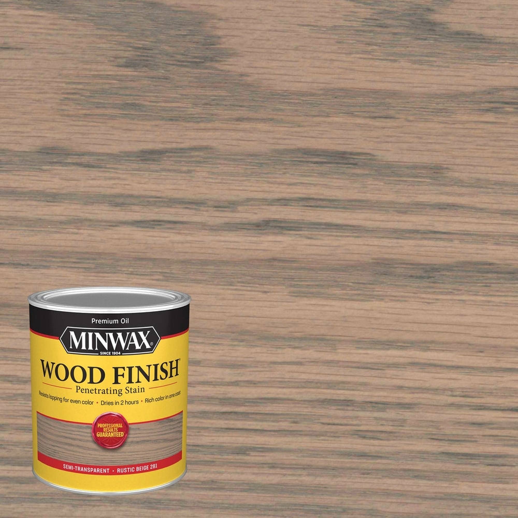 Minwax 70100 Wood Finish Penetrating Stain, Rustic Beige 281 – 1 Quart (Case of 4)