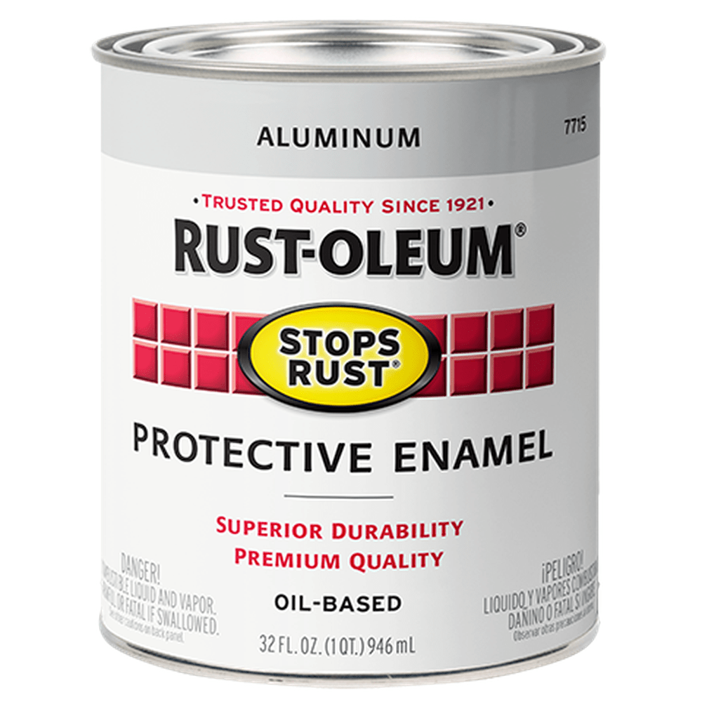 Rust-Oleum Stops Rust 7715502 Protective Enamel, Aluminum, 1 Quart