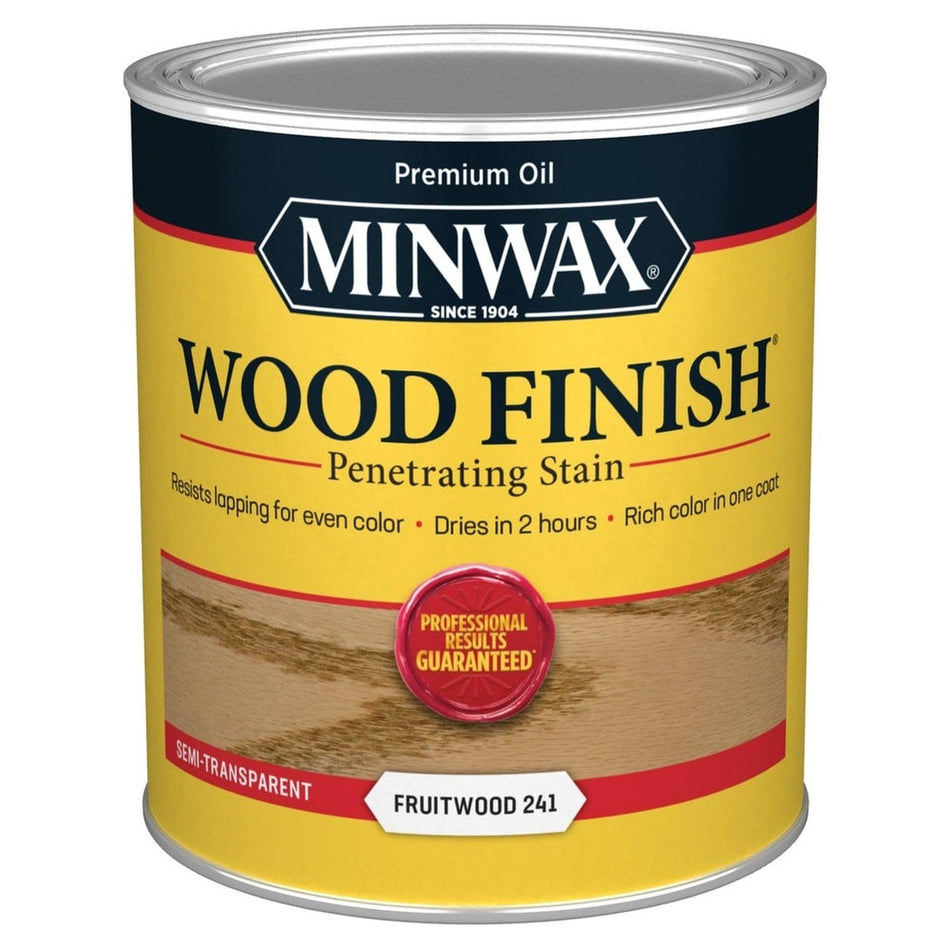 Minwax 70010 Wood Finish Penetrating Stain, Fruitwood 241 – 1 Quart (Case of 4)
