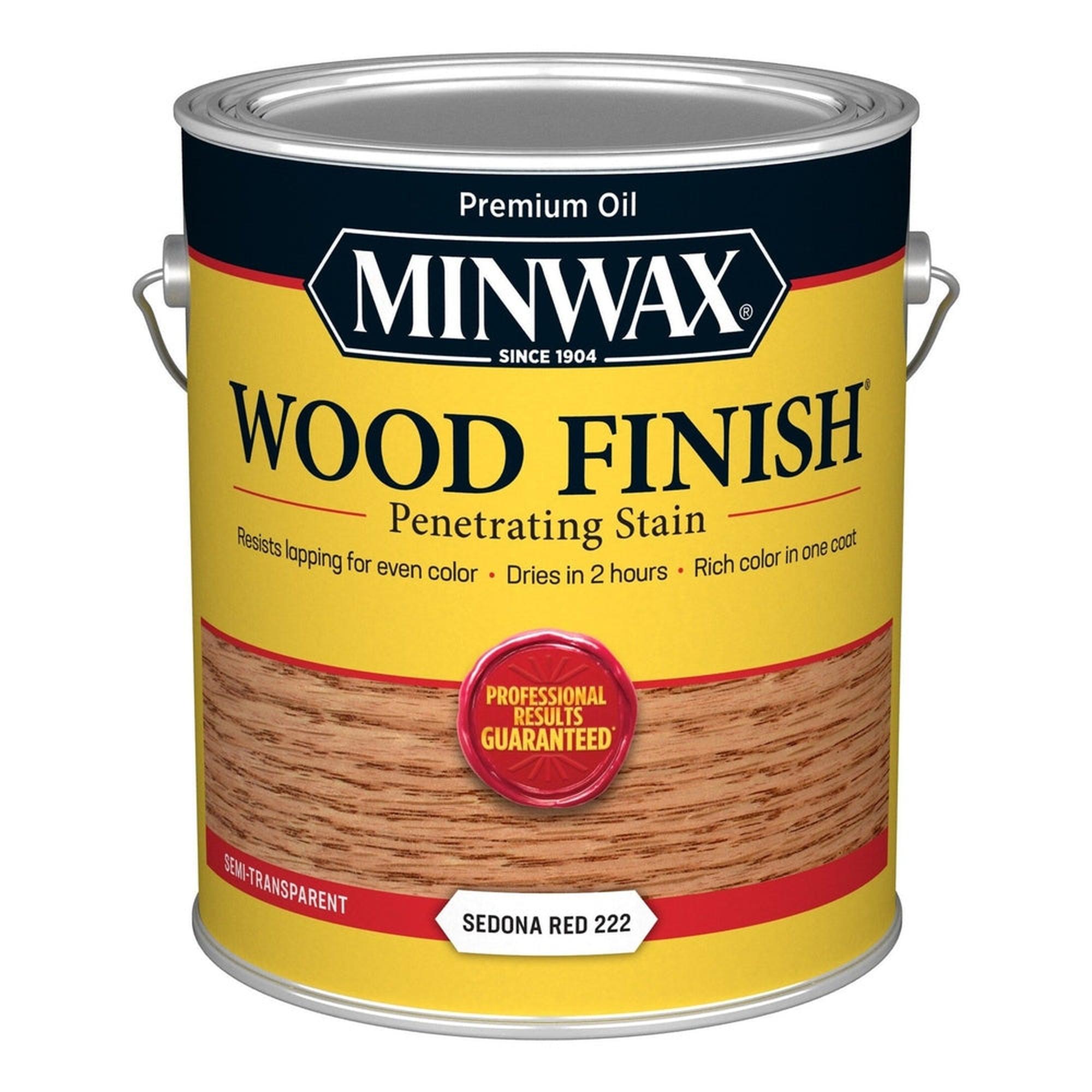 Minwax 71043 Wood Finish Penetrating Stain, Sedona Red 222 – 1 Gallon (Case of 2)
