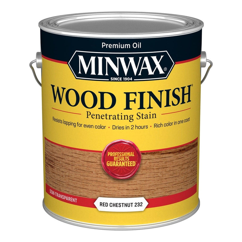 Minwax 71046 Wood Finish Penetrating Stain, Red Chestnut 232 – 1 Gallon (Case of 2)