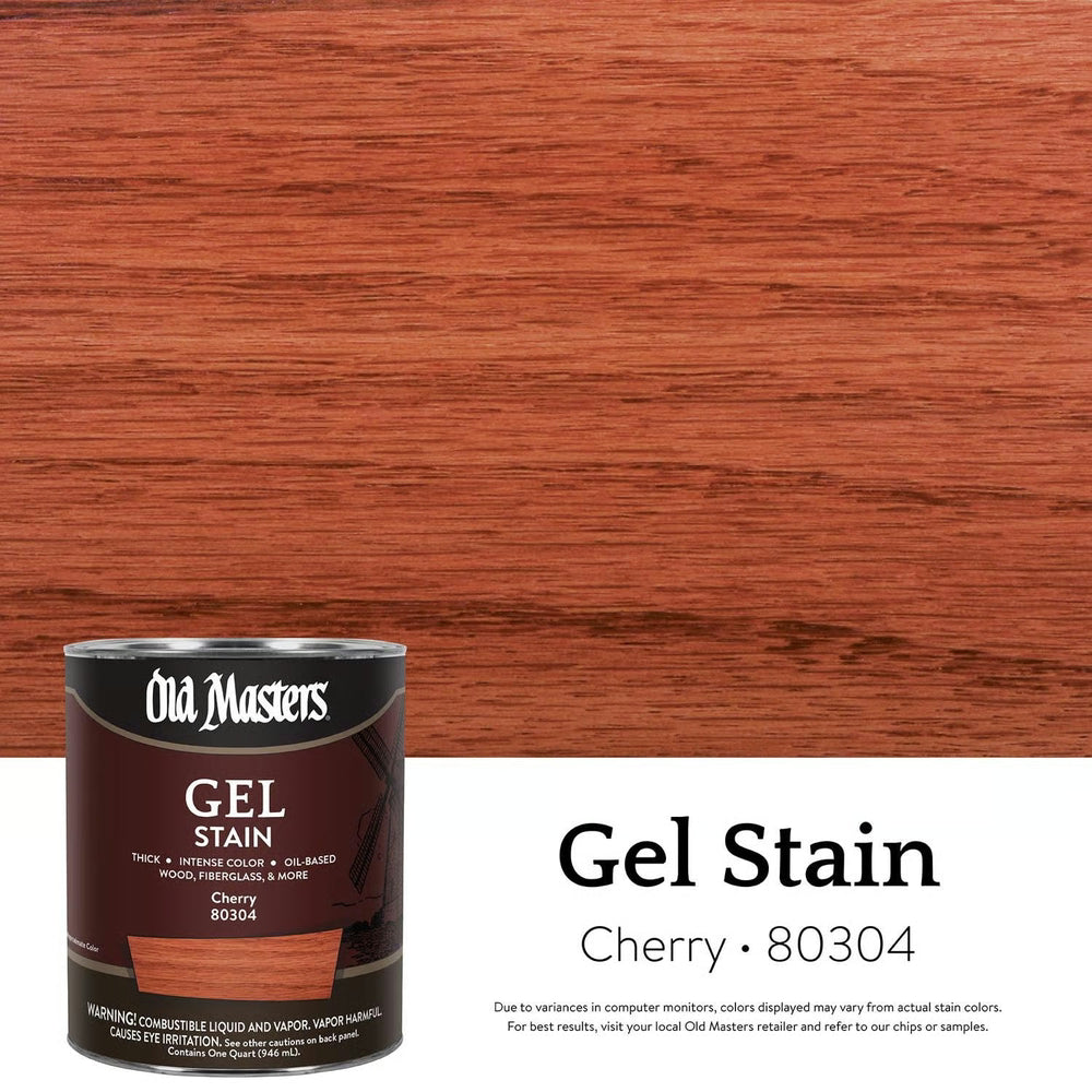 Old Masters 80304 Gel Stain, One Quart, Cherry