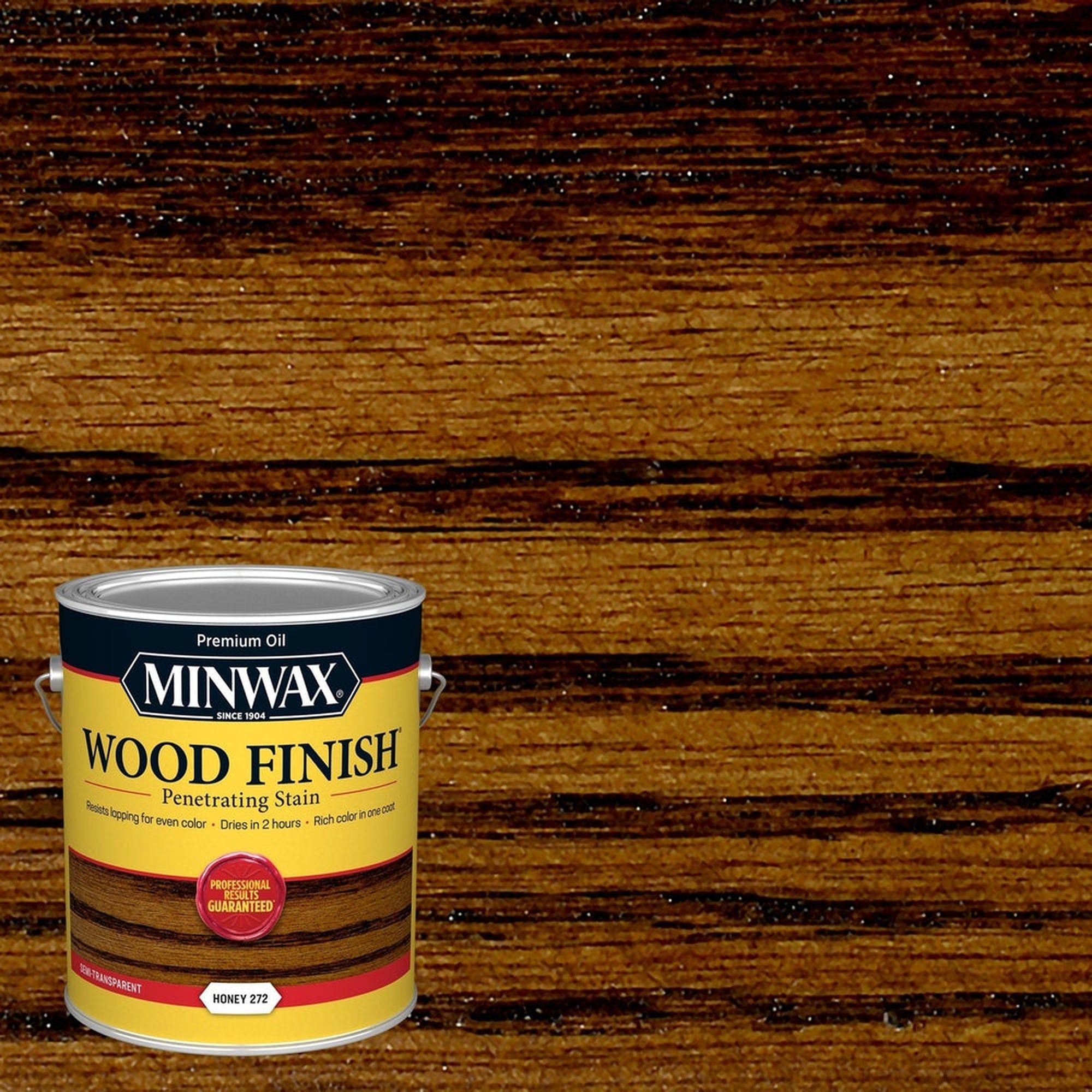 Minwax 71149 Wood Finish Penetrating Stain, Honey 272 – 1 Gallon (Case of 2)