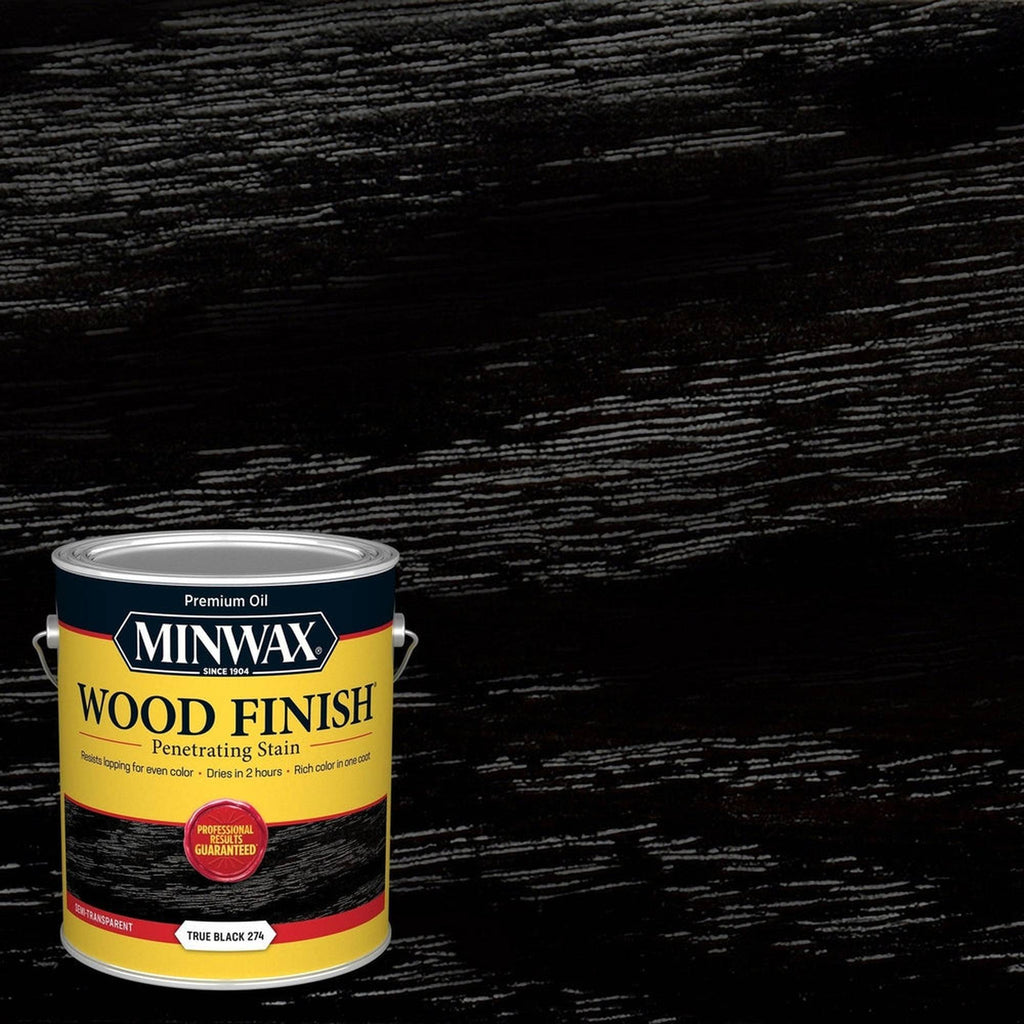 Minwax 71151 Wood Finish Penetrating Stain, True Black 274 – 1 Gallon (Case of 2)