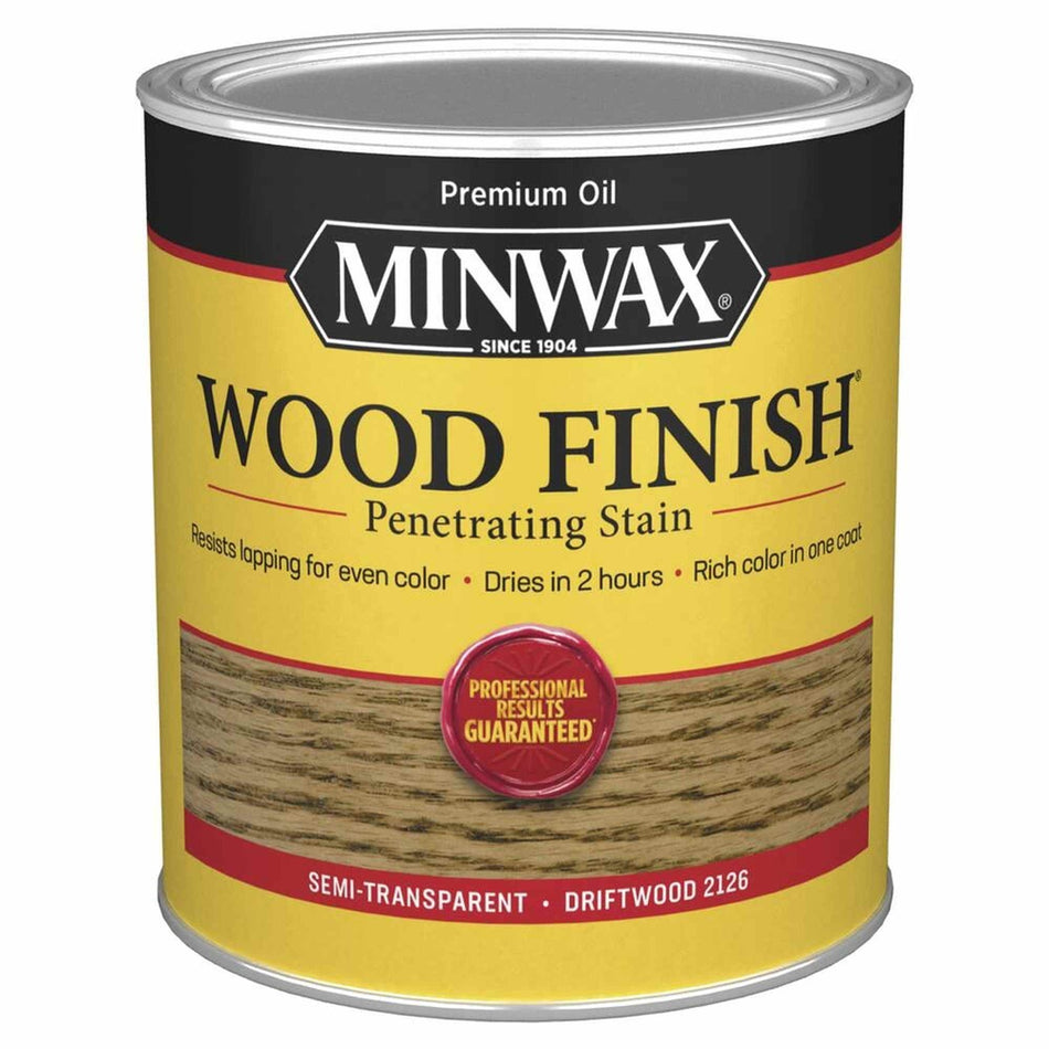 Minwax 70011 Wood Finish Penetrating Stain, Driftwood 2126 – 1 Quart (Case of 4)
