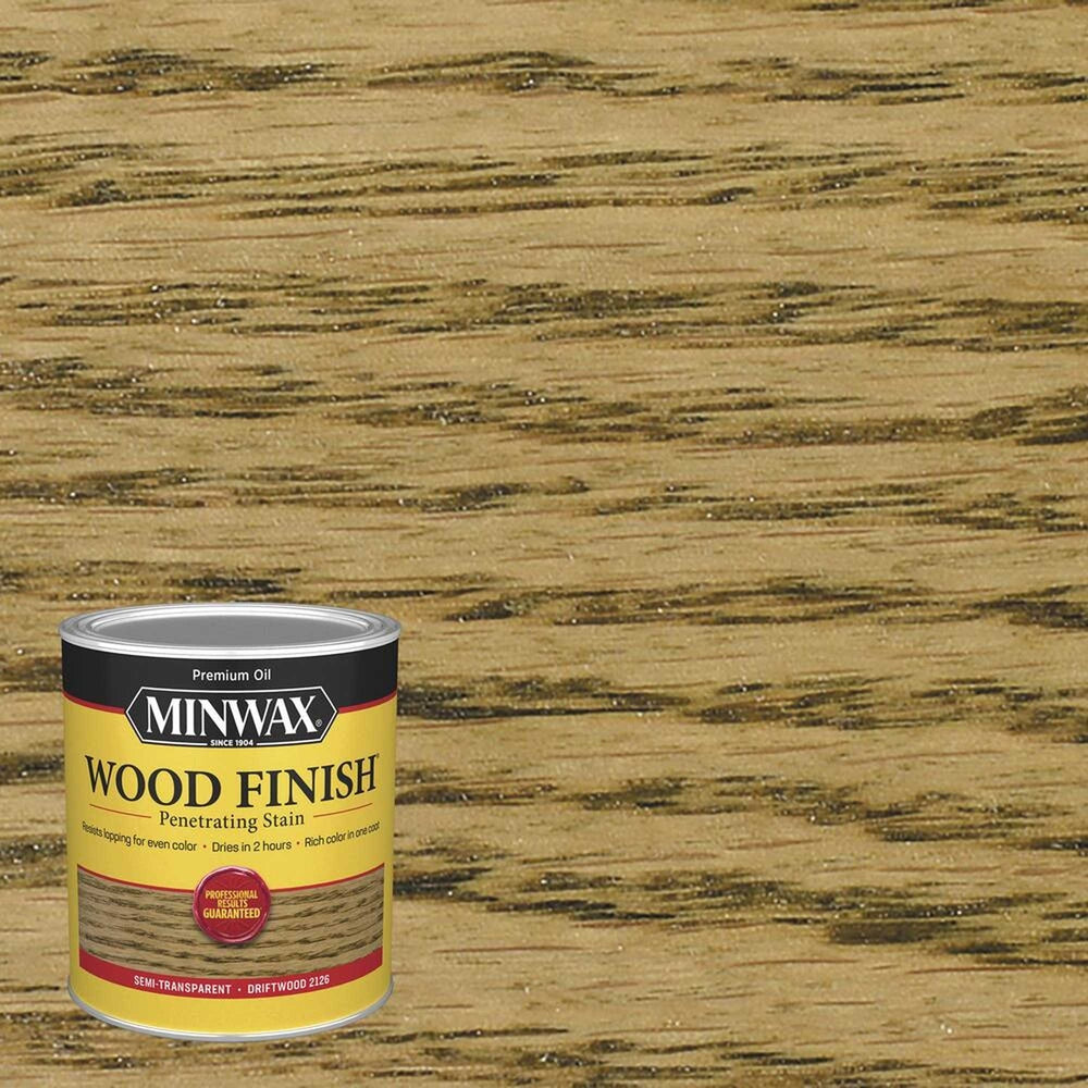 Minwax 70011 Wood Finish Penetrating Stain, Driftwood 2126 – 1 Quart (Case of 4)