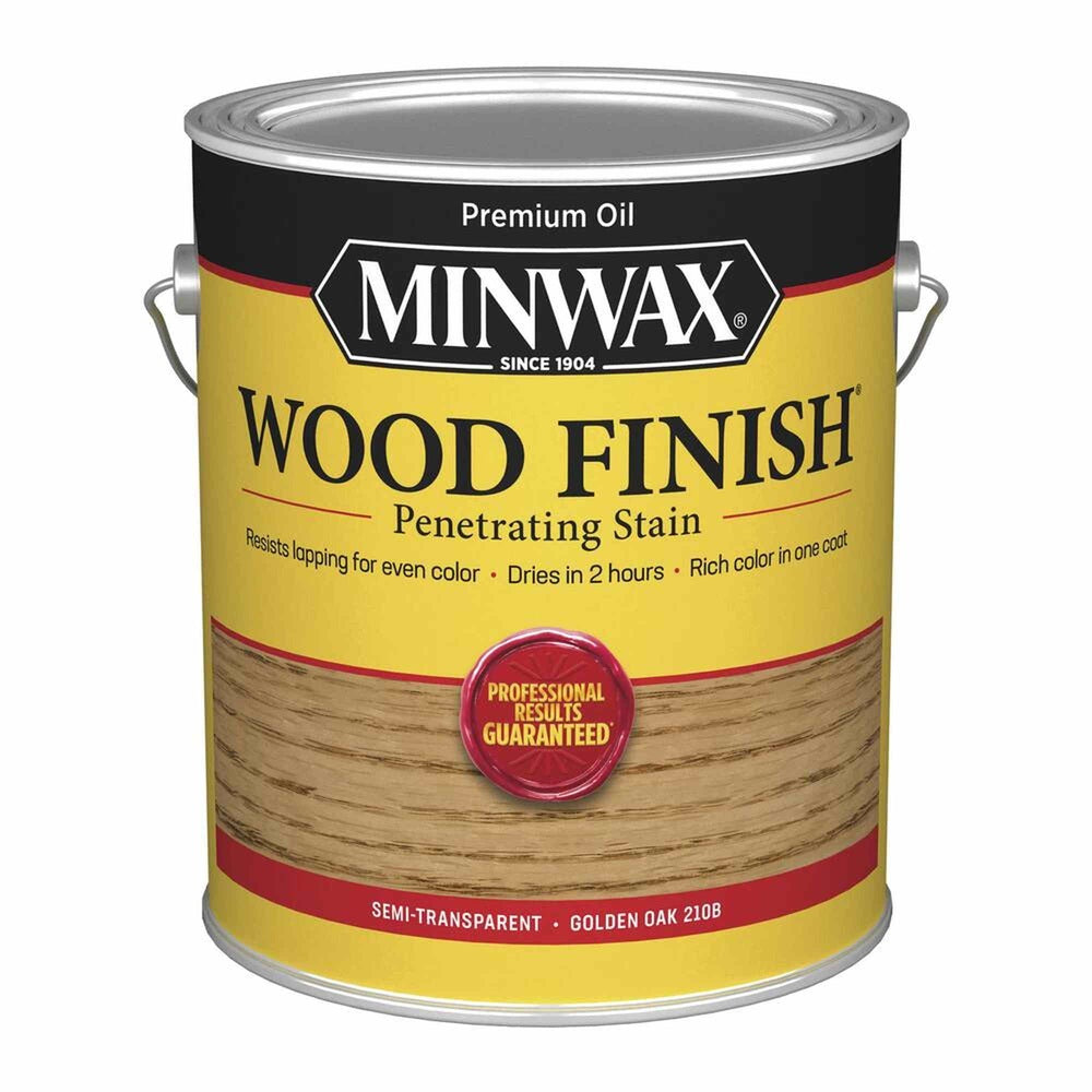 Minwax 71001 Wood Finish Penetrating Stain, Golden Oak 210B – 1 Gallon (Case of 2)