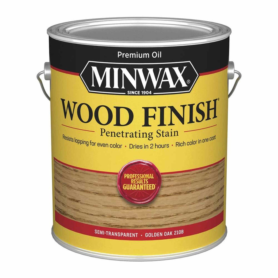 Minwax 71001 Wood Finish Penetrating Stain, Golden Oak 210B – 1 Gallon (Case of 2)
