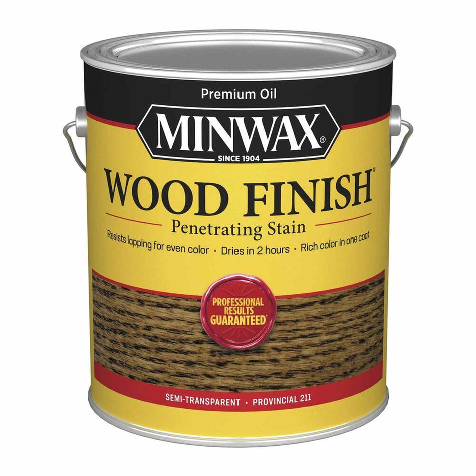 Minwax 71002 Wood Finish Penetrating Stain, Provincial 211 – 1 Gallon (Case of 2)