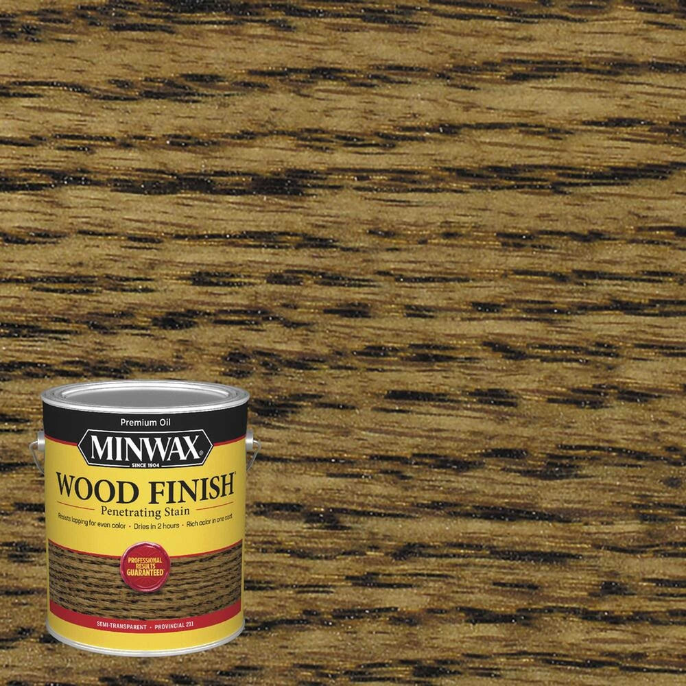 Minwax 71002 Wood Finish Penetrating Stain, Provincial 211 – 1 Gallon (Case of 2)