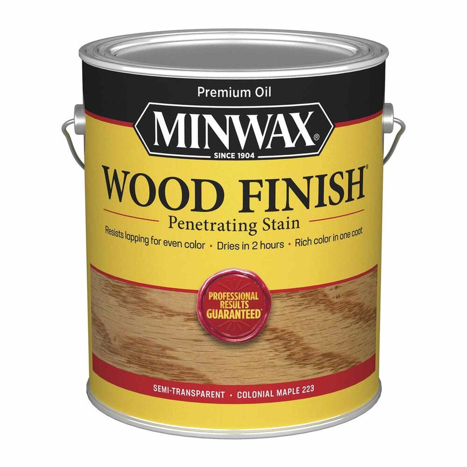 Minwax 71005 Wood Finish Penetrating Stain, Colonial Maple 223 – 1 Gallon (Case of 2)