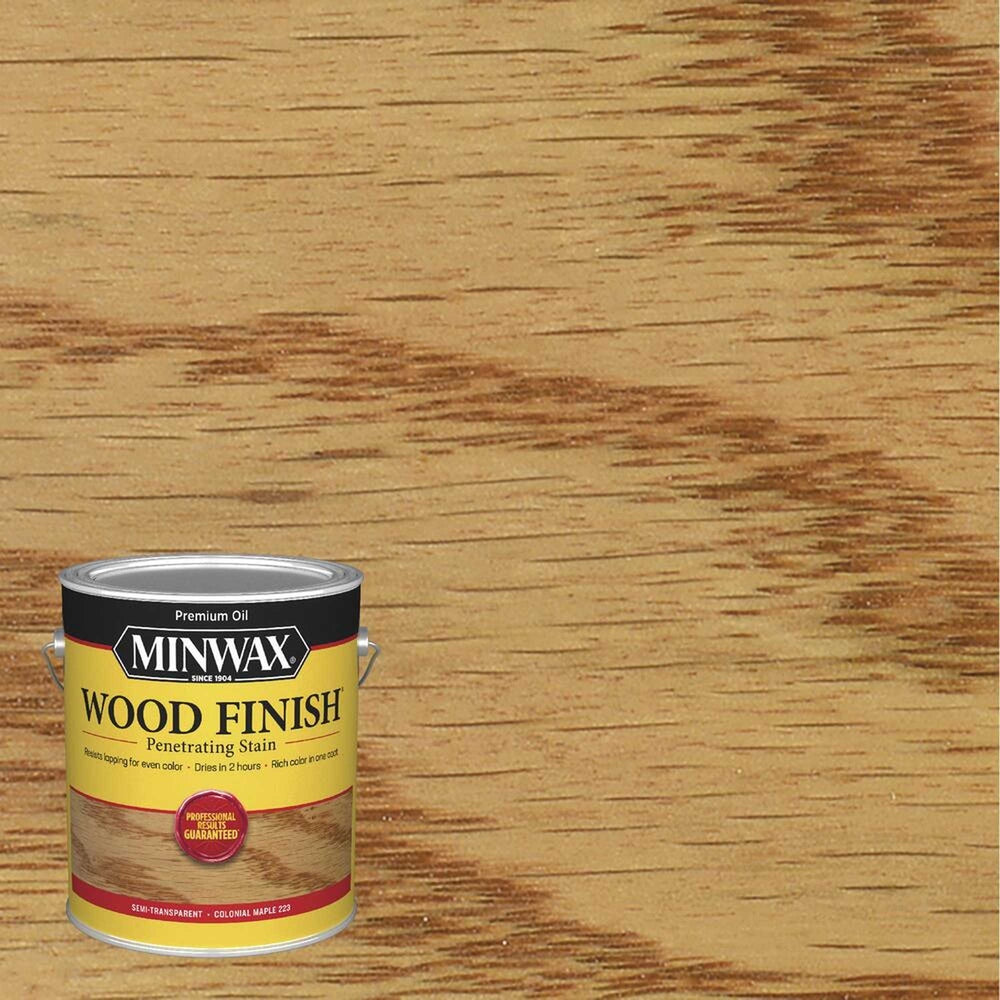 Minwax 71005 Wood Finish Penetrating Stain, Colonial Maple 223 – 1 Gallon (Case of 2)