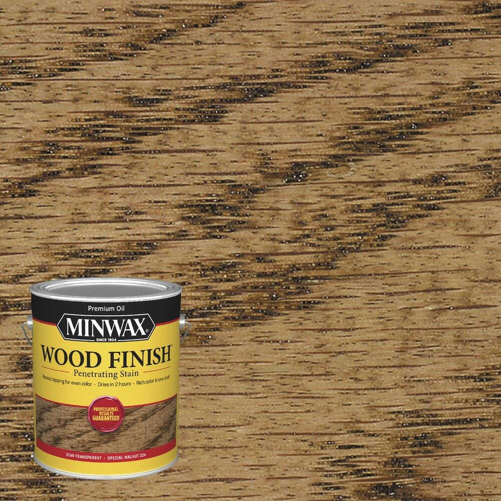 Minwax 71006 Wood Finish Penetrating Stain, Special Walnut 224 – 1 Gallon (Case of 2)