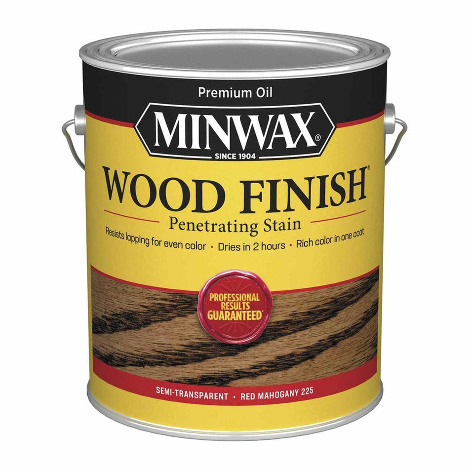 Minwax 71007 Wood Finish Penetrating Stain, Red Mahogany 225 – 1 Gallon (Case of 2)