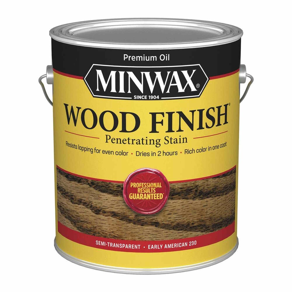 Minwax 71008 Wood Finish Penetrating Stain, Early American 230 – 1 Gallon (Case of 2)