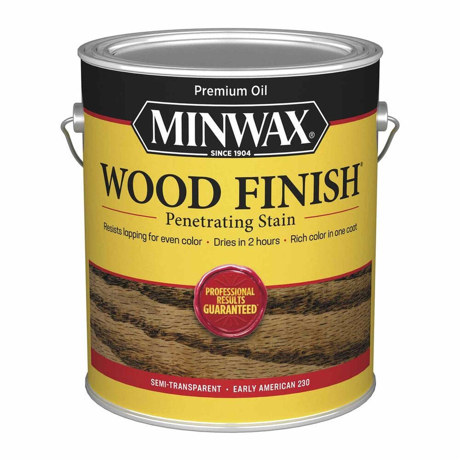 Minwax 71008 Wood Finish Penetrating Stain, Early American 230 – 1 Gallon (Case of 2)