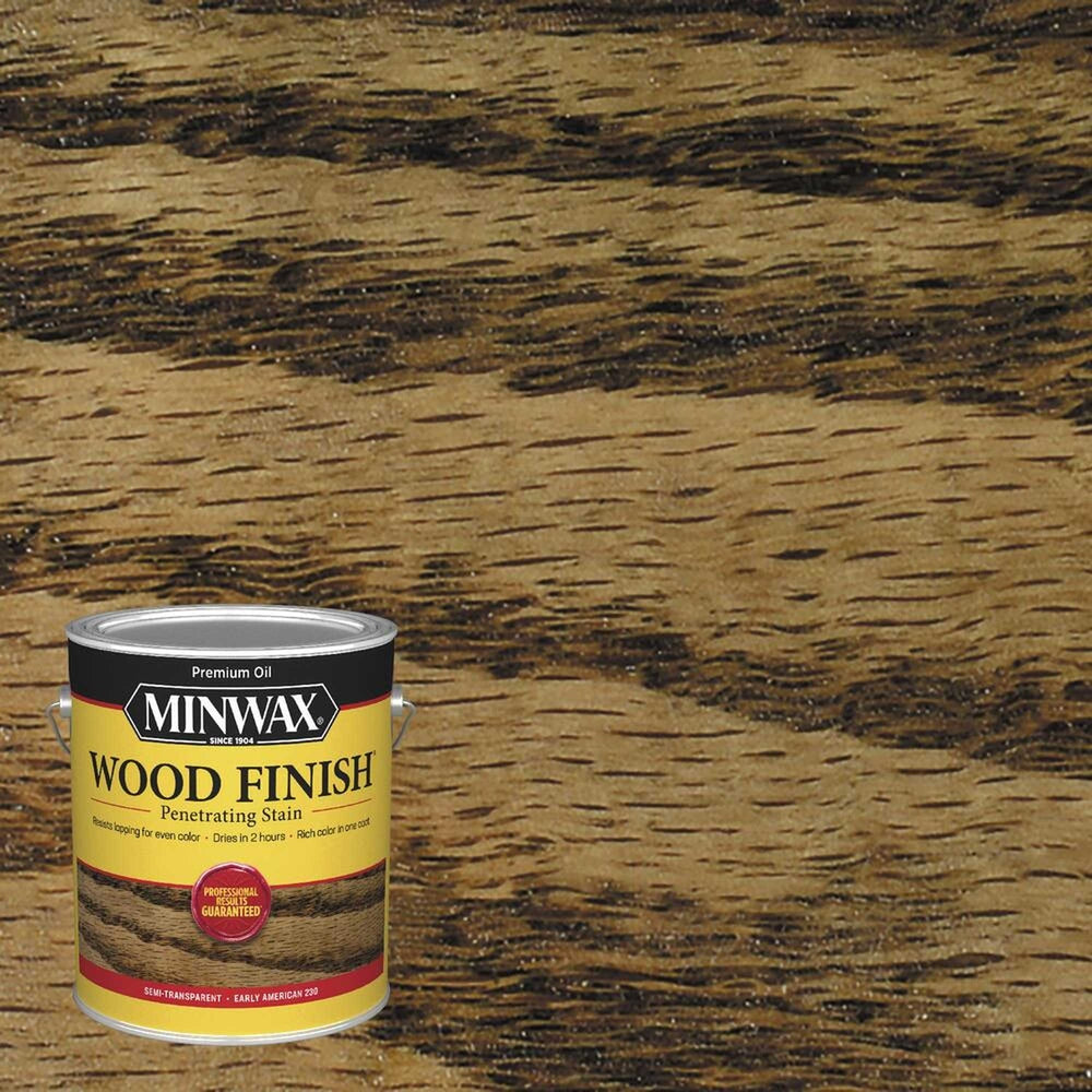 Minwax 71008 Wood Finish Penetrating Stain, Early American 230 – 1 Gallon (Case of 2)