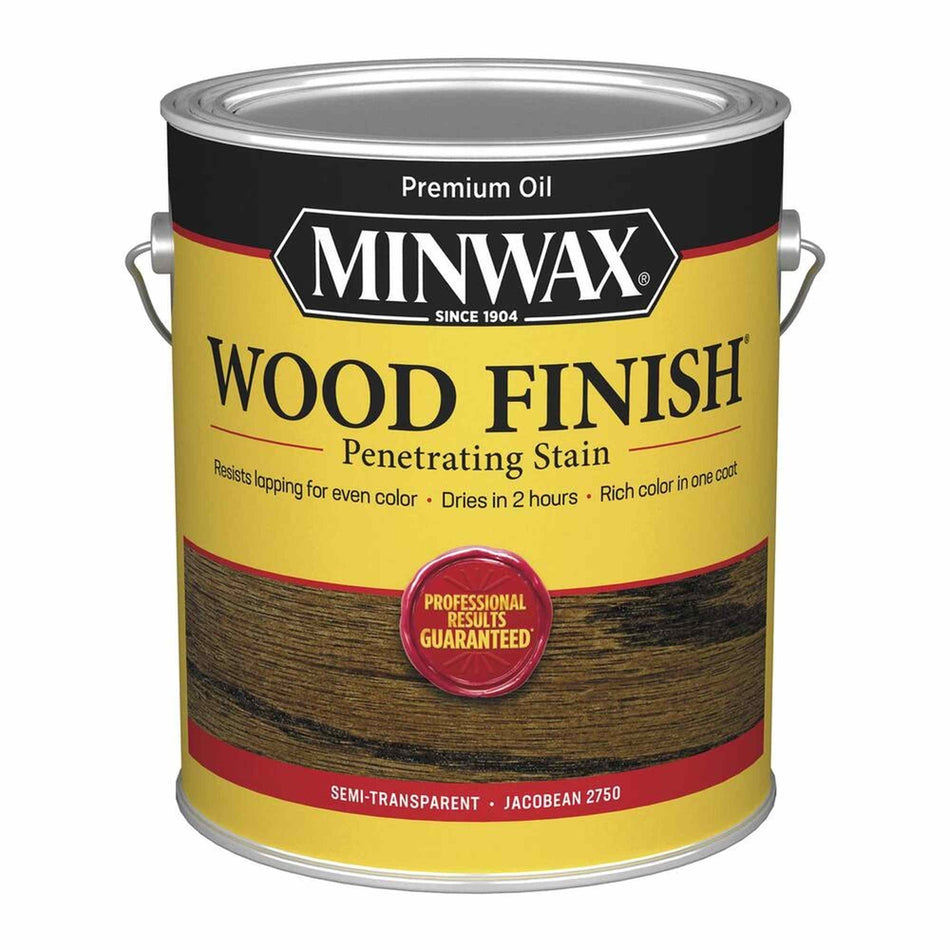 Minwax 71014 Wood Finish Penetrating Stain, Jacobean 2750 – 1 Gallon (Case of 2)
